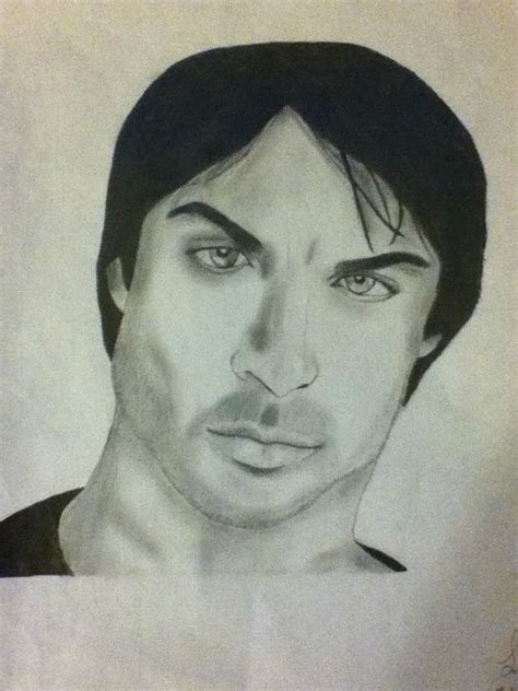 Damon Salvatore Drawing by dl59 on DeviantArt