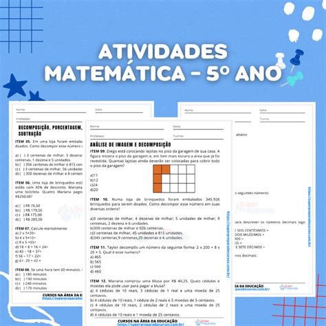 5º Ano Atividades para Baixar e Imprimir nyagah co ke