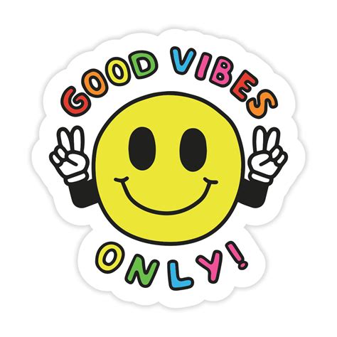 Good Vibes Only Sticker – Stickiebandits.com