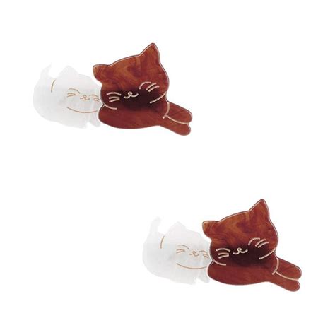 Pcs Cute Cat Hair Clip Barrette Acrylic Cartoon Hairpin Hair