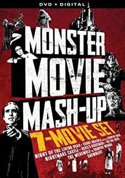 Monster Movie Mash Up 7 Movie Set DVD Mill Creek Horror Walmart