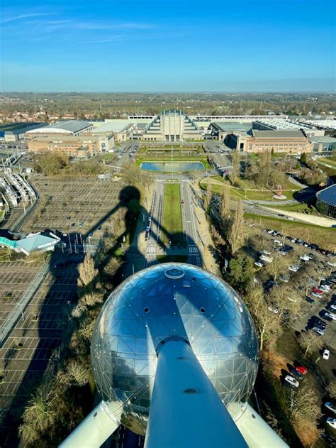 View From One of the Spheres of the Atomium Museum · Free Stock Photo