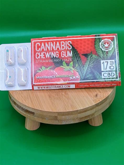 Chewing Gum Cbd Saveur Fraise Carezenco