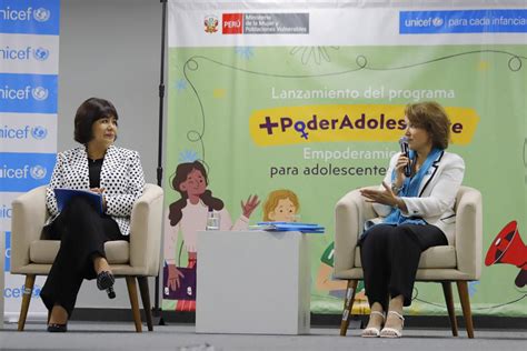 Unicef Y Mimp Lanzan Programa Para Empoderar A 10 000 Mujeres