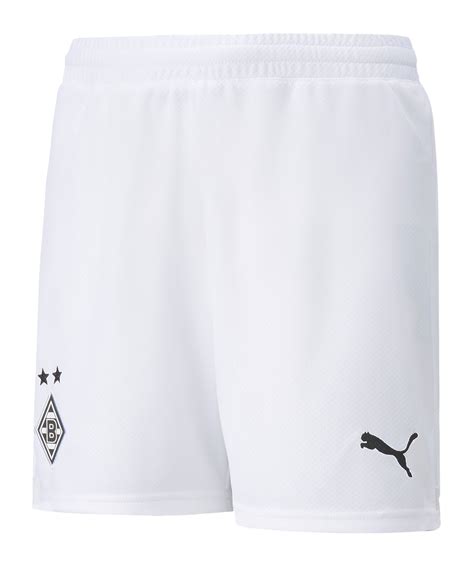 PUMA Borussia Mönchengladbach Short Home 2022 2023 Kids Weiss Grün F01