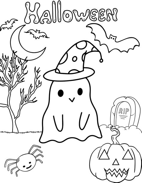 cute coloring pages for halloween 1