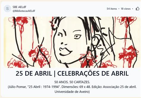 25 DE ABRIL CELEBRAÇÕES Ler é um risco Arriscas te