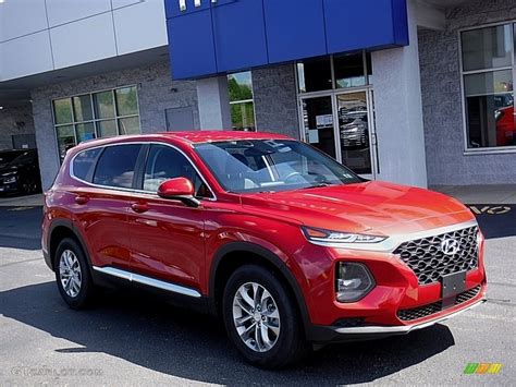 2020 Calypso Red Hyundai Santa Fe Se Awd 139259032 Photo 24