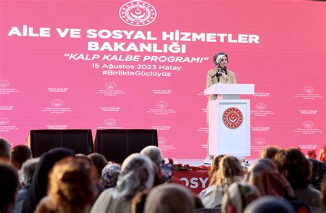 Aile Ve Sosyal Hizmetler Bakanimiz Sayin Mahinur Ozdemir Goktas Hatay