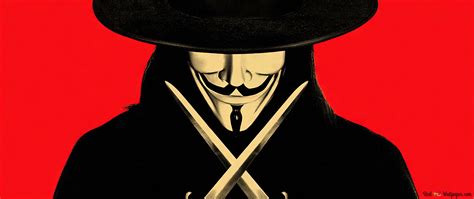 V for Vendetta anonymous mask movie 4K wallpaper download