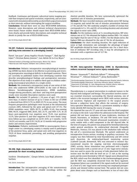 Pdf Th High Stimulation Rate Improves Somatosensory Evoked