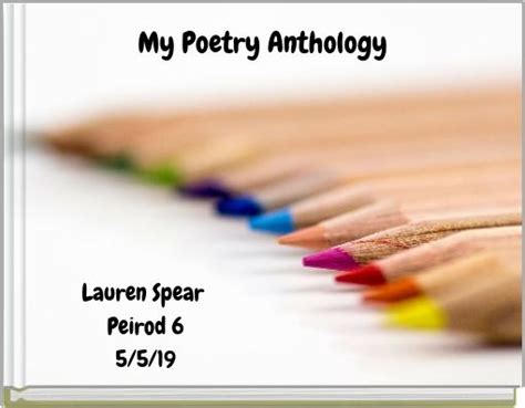 My Poetry Anthology Free Stories Online Create Books For Kids