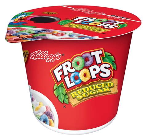 Kellogg S Froot Loops Breakfast Cereal Cups 1 5 Oc 6 Ct Walmart