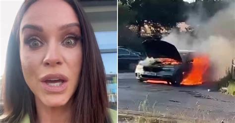 Vicky Pattison Escapes From Car Minutes Before It Bursts Into Flames