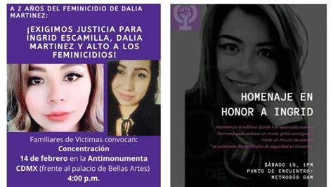 Anuncian Manifestaciones Contra El Feminicidio De Ingrid Escamilla