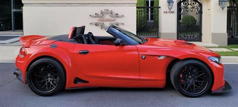 Red Widebody BMW Z4 E89 - Tuned Street Racing Car