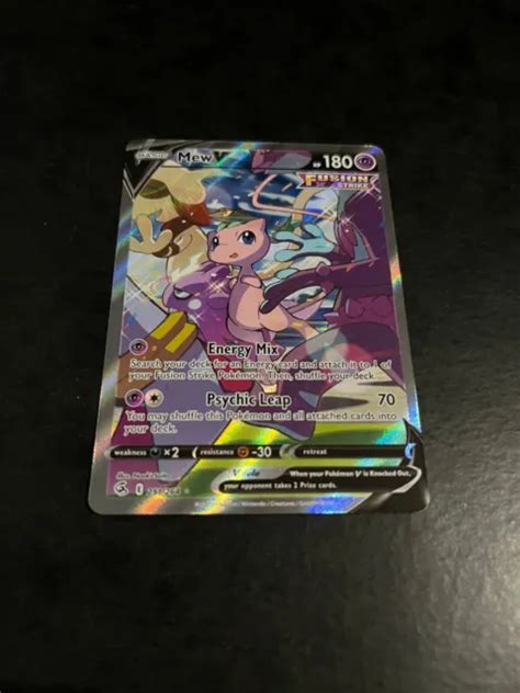 CARTE POKEMON MEW V Full Art Ultra Rare 251 264 Set Fusion Strike