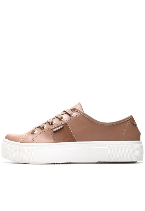 Casual T Nis Sola Alta Moleca Liso Nude Compre Agora Dafiti Brasil