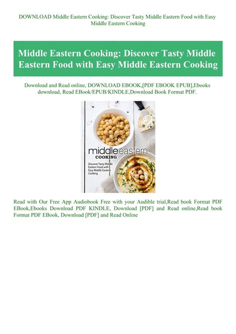 DOWNLOAD Middle Eastern Cooking Discover Tasty Middle Eastern Food with