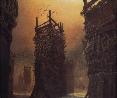 Zdzislaw Beksinski Gallery: Beksinski paintings from 1980