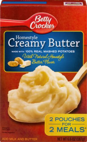 Betty Crocker Homestyle Creamy Butter Mashed Potatoes 2 Pack 66 Oz Ralphs