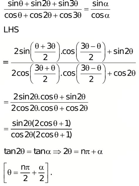 If Sin Sin Sin Sin And Cos Cos Cos Cos Then Is Equals To