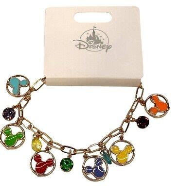 Disney Parks Mickey Mouse Balloon And Gemstone Link Bracelet EBay