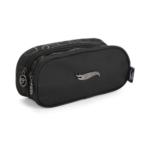 Estojo Divis Rias Hot Wheels Preto Luxcel