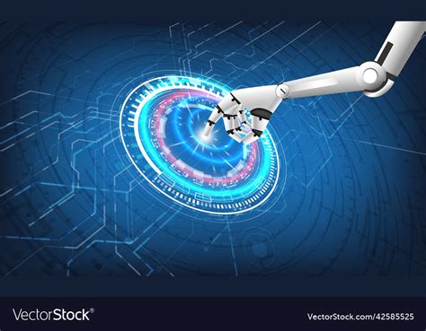 Portal and hologram science futuristic sci-fi Vector Image