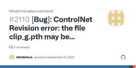 [bug] Controlnet Revision Error The File Clip G Pth May Be Malicious