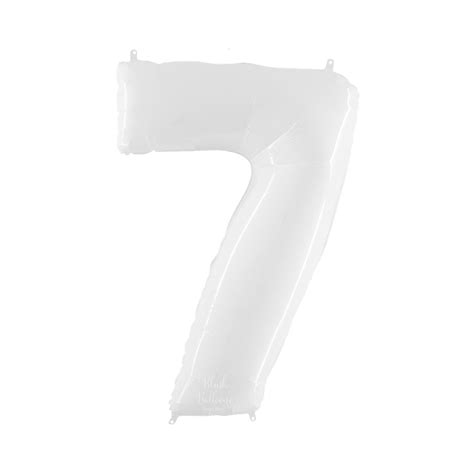 Giant Number Balloons Bright White Mylar Number Balloons Etsy