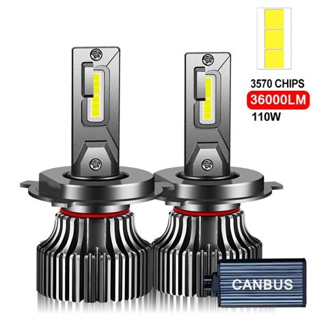 Ledヘッドライトled H7 led H4 110ワット36000LM canbus H1 H4 H8 H9 H11 9005 9006