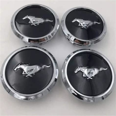 4 pièces rechange cache moyeux de roue pour ford mustang oem centres