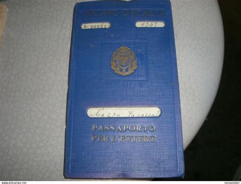 Historische Dokumente Passaporto