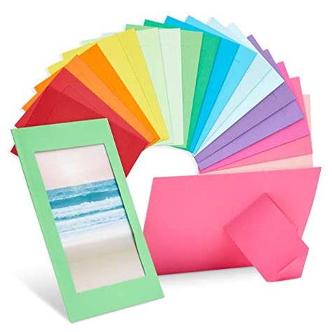 Pack Colorful X Paper Picture Frames Cardboard Photo Easels For