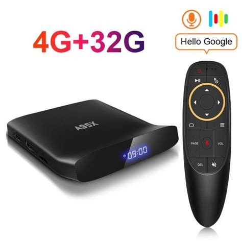 Ue Plug 4G32G G10S Boîtier Smart TV A95X W2 Android 11 Amlogic