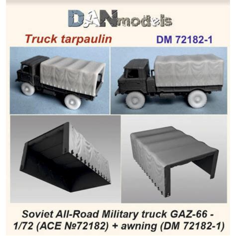 Dan Models 72182 1 1 72 Truck Tarpaulin Soviet ALL Road Military Truck