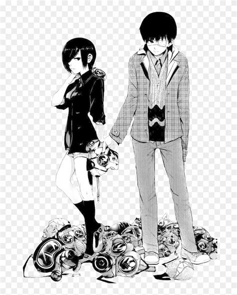 Tokyo Ghoul Ken Kaneki X Touka Kirishima Manga Clipart 859378 Pikpng