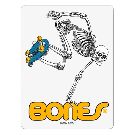 Powell Peralta Skateboarding Skeleton Sticker 4 Tall SoCal Skateshop