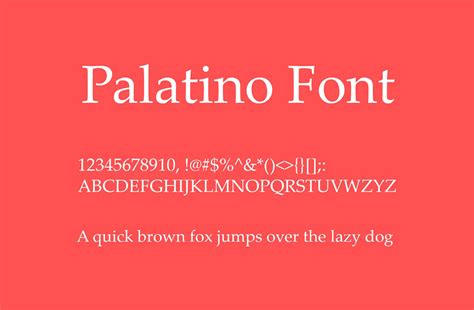 Palatino Font - Fonts Hut