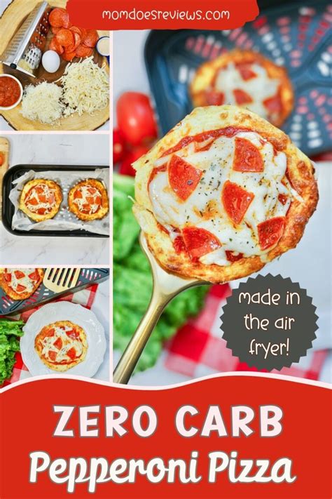 Zero Carb Air Fryer Pepperoni Pizza Mom Does Reviews