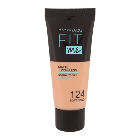 Maybelline Fit Me Matte Poreless Podkład Dla Kobiet 30 Ml Odcień 124 Soft Sand Elnino Parfum