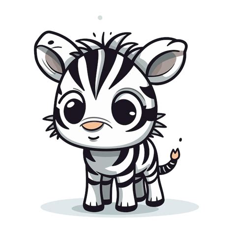 Premium Vector Cute Zebra Cartoon Vector Illustration Of A Cute Zebra