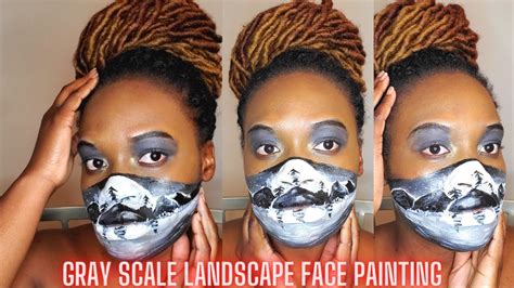 Gray Scale Face Painting Face Art Youtube