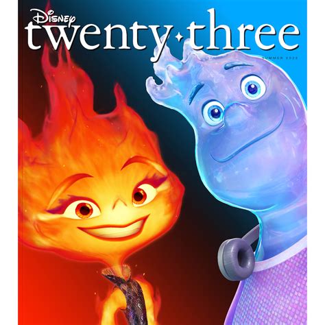 Disney Twenty Three 2023 Summer Issue Elemental Variant Cover D23