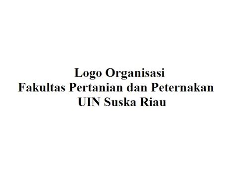 Logo Organisasi/lembaga Fapertapet UIN Suska Riau - Calon S.Pt