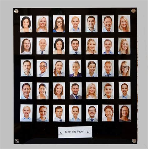 Staff Photo Boards Get Acrylic Photo Frames