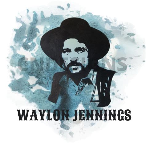 Waylon Jennings Png Etsy