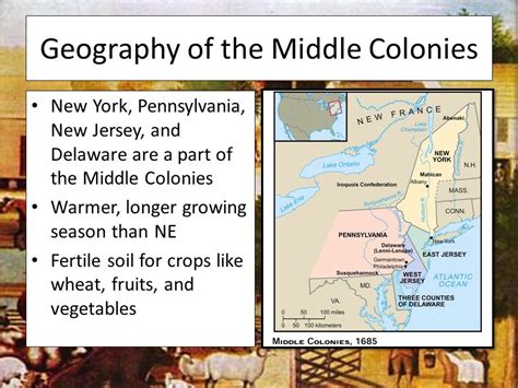 Middle Colonies Geography And Climate