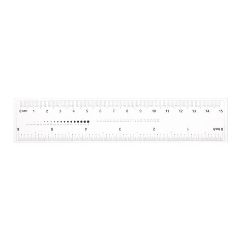 Flexible Ruler 6 Inch 1mm Scale PET Plastic Film Straight Ruler ...